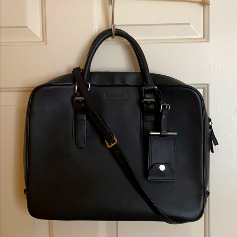 Michael Kors Black Saffiano Leather Briefcase